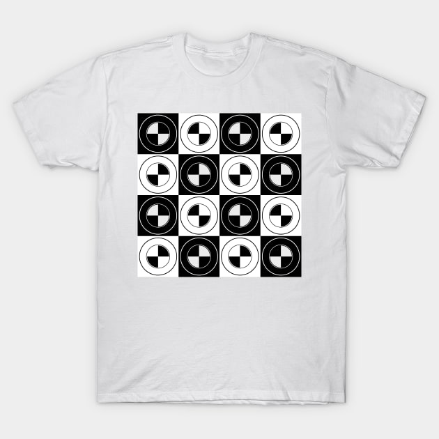 industrial monochrome design pattern T-Shirt by pauloneill-art